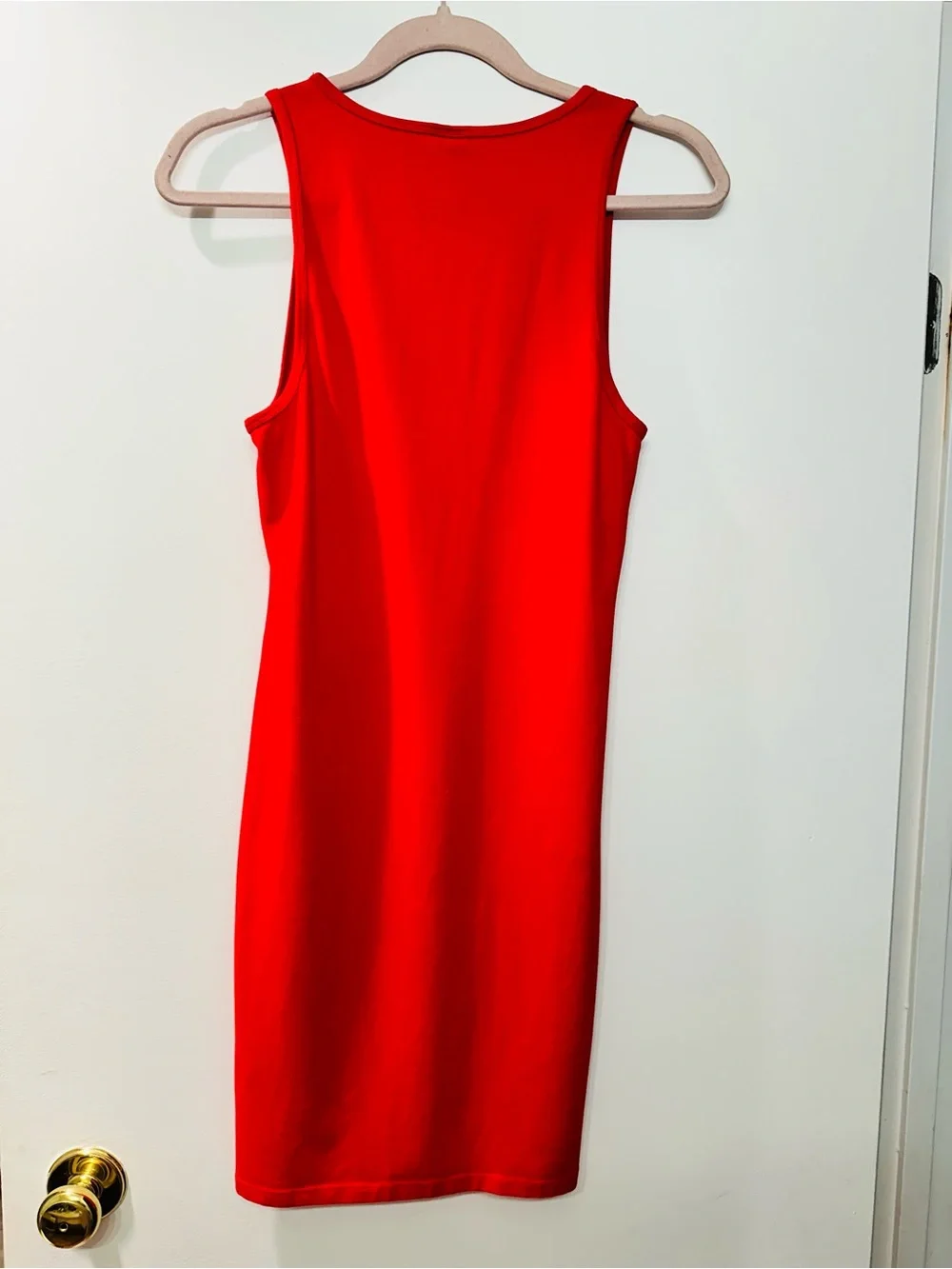 Aritzia TNA Seamless Body Kaplan Red Bodycon Mini Dress M - Picture 7 of 7